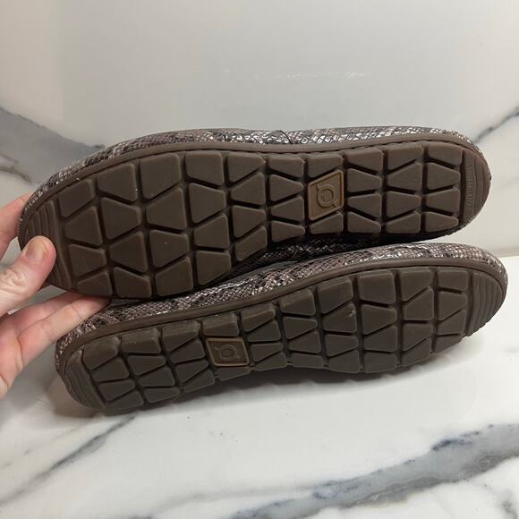 Born Women's Reptile Leather Driving Shoes Slip On Comfort Loafers Sz 11 EUC - Picture 8 of 8